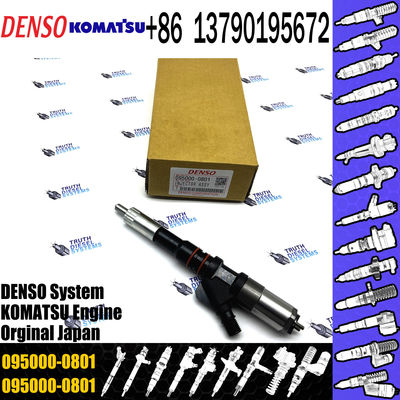 0950000801 Original Auto Parts Diesel Fuel Injector Engine Common Rail Injector 6156-11-3100 095000-0801