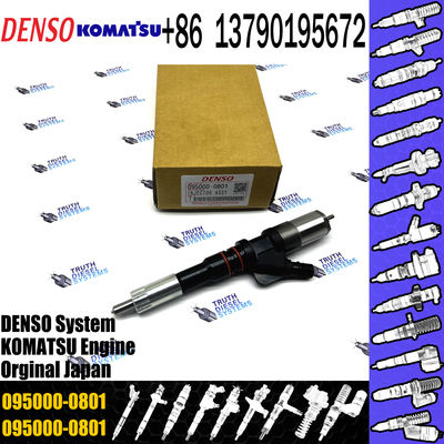0950000801 Original Auto Parts Diesel Fuel Injector Engine Common Rail Injector 6156-11-3100 095000-0801