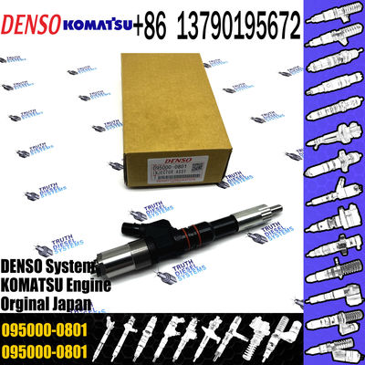 0950000801 Original Auto Parts Diesel Fuel Injector Engine Common Rail Injector 6156-11-3100 095000-0801