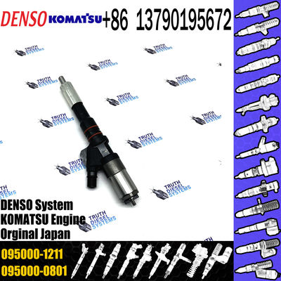 diesel injector nozzle 095000-1211 6156-11-3300 injector for Komatsu Excavator SA60125E PC400-7 common rail injector 095