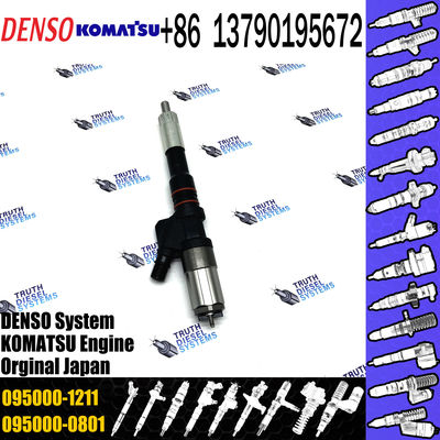 diesel injector nozzle 095000-1211 6156-11-3300 injector for Komatsu Excavator SA60125E PC400-7 common rail injector 095