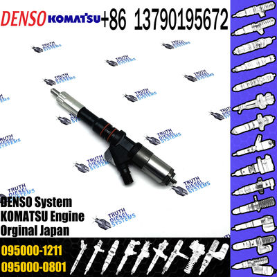 diesel injector nozzle 095000-1211 6156-11-3300 injector for Komatsu Excavator SA60125E PC400-7 common rail injector 095