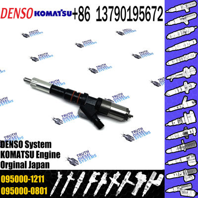 diesel injector nozzle 095000-1211 6156-11-3300 injector for Komatsu Excavator SA60125E PC400-7 common rail injector 095