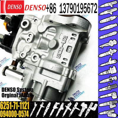Excavator Parts 6D125 Engine Diesel Fuel Injection Pump 094000-0574 6251-71-1120 6251-71-1121