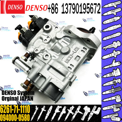 6D140 Diesel fuel injection pump 094000-0582 6261-71-1111 6261-71-1110 for Komatsu Excavator PC800-7 engine parts