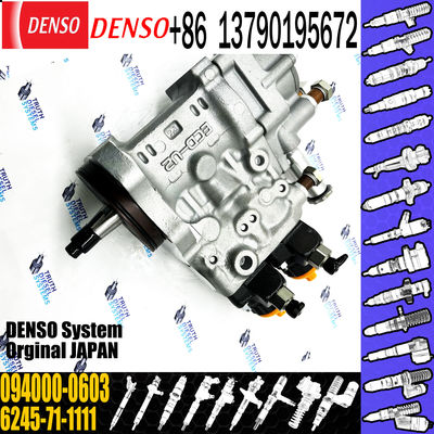 Fuel Pump 6245-71-1111 094000-0603 for Excavator PC1250-8 Wheelloader Wa600-6 Engine SAA6d170e-5