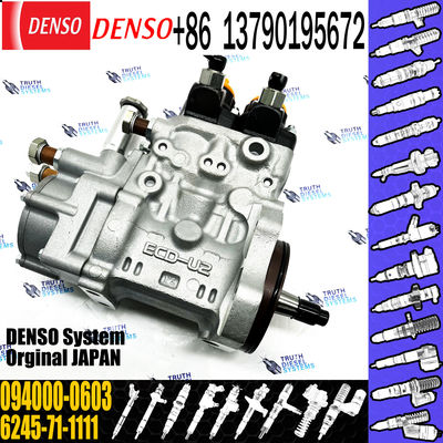 Fuel Pump 6245-71-1111 094000-0603 for Excavator PC1250-8 Wheelloader Wa600-6 Engine SAA6d170e-5