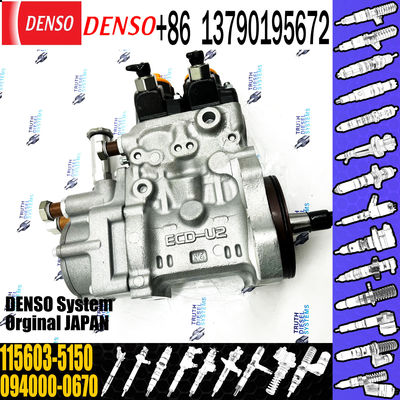 115603-5150 1-15603515-0 1156035150 Diesel Engine Fuel Injection Pump 094000-0670 094000-0671