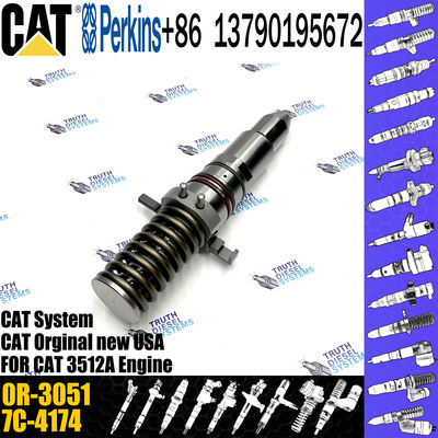 3512A Diesel Common Rail Fuel Injector 4P-9075 0R-3051 7C-4174 7E-3384 7C-9577 7E-8836 7E-3382 For Caterpillar