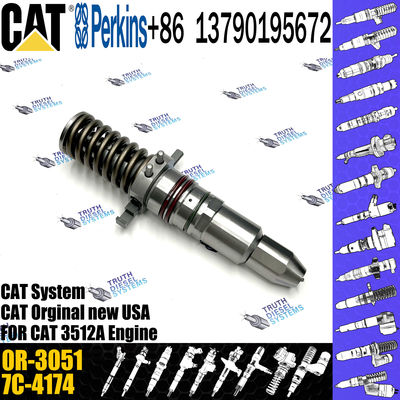 3512A Diesel Common Rail Fuel Injector 4P-9075 0R-3051 7C-4174 7E-3384 7C-9577 7E-8836 7E-3382 For Caterpillar