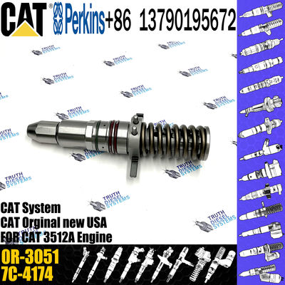 3512A Diesel Common Rail Fuel Injector 4P-9075 0R-3051 7C-4174 7E-3384 7C-9577 7E-8836 7E-3382 For Caterpillar