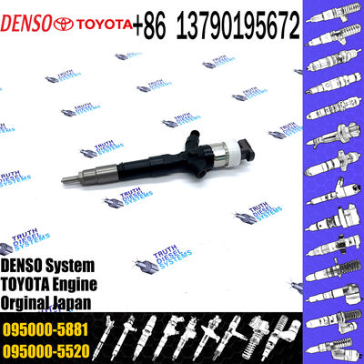 095000-5880 100% high quality new common rail injector 23670-30050,23670-39095,23670-39096,095000-5881 for 2KD-FTV