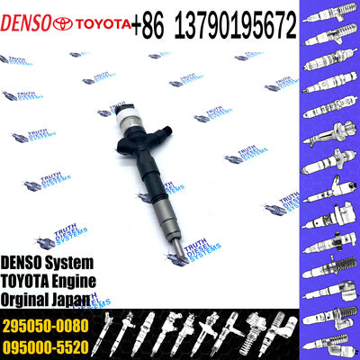 1KD-FTV 295050-0080 Nozzles Common Rail Fuel Injector 295050-0083 295050-0084 295050-0085 295050-0086 for Toyota Dyna 3.