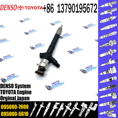 injector nozzle 23670-0R160 095000-7600 injector for Toyota 2AD-FTV Avensis common rail injector 23670-0R160 095000-7600