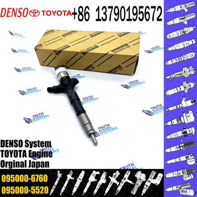 common rail injector 23670-30140 095000-6760 injector for TOYOTA 1KD-FTV, 2KD-FTV, D-4D, injector nozzle 23670-30140 095