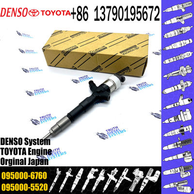 common rail injector 23670-30140 095000-6760 injector for TOYOTA 1KD-FTV, 2KD-FTV, D-4D, injector nozzle 23670-30140 095