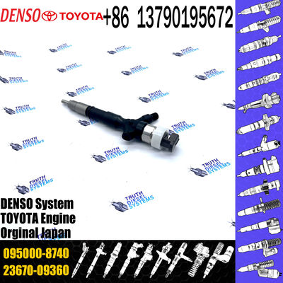 DENSO Diesel Common Rail Fuel Injector nozzle 23670-09360 23670-09061 2367009060 095000-8740 for Toyota HIACE Hilux 2KD-