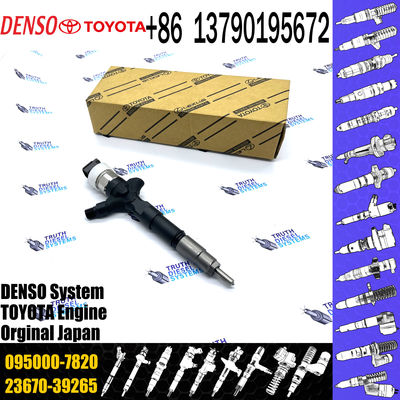 Diesel Engine System Common Rail Fuel Injector 23670-39265 095000-7820 For TOY0TA 1KD-FTV Engine