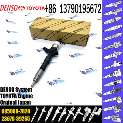 Diesel Engine System Common Rail Fuel Injector 23670-39265 095000-7820 For TOY0TA 1KD-FTV Engine