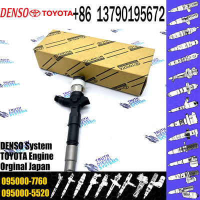 Diesel Common Rail Injector Fuel Inyector 23670-30300 23670-0L010 095000-7760 095000-7761 For Hilux Vigo 2KD-FTV