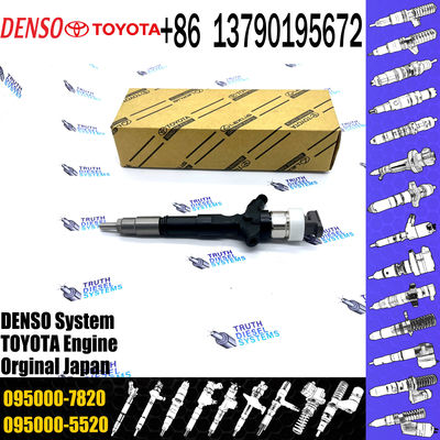 Common Rail Inyectores Diesel Auto Engine Systems Fuel Diesel Injector 23670-39265 095000-7820 For Toyota 1KD-FTV