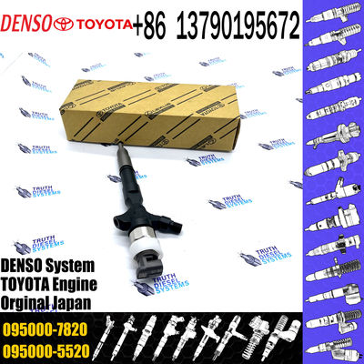 Common Rail Inyectores Diesel Auto Engine Systems Fuel Diesel Injector 23670-39265 095000-7820 For Toyota 1KD-FTV