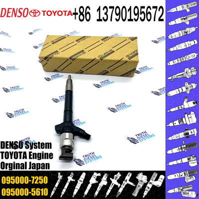 Common Rail Injector 095000-7250 095000-7600 095000-7610 For 1VD Diesel Nozzle Assembly