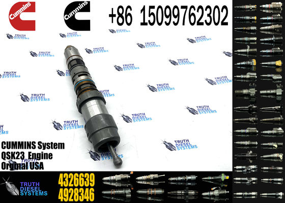 Common rail injector fuel injecto 3766446 4088426 4088427 4928348 4087889 4326639 for QSK23 Excavator QSK23 QSK45 QSK60