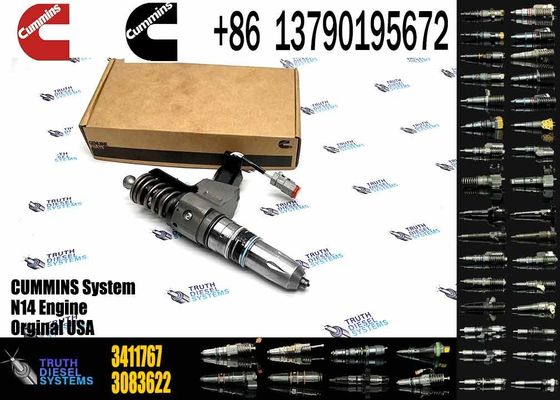 Used Cummins N14 Engine Spare Parts Common Rail Injector 3411764 3411767 Diesel Engine Machinery Repair Shops 6 Months W