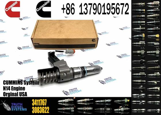 Used Cummins N14 Engine Spare Parts Common Rail Injector 3411764 3411767 Diesel Engine Machinery Repair Shops 6 Months W