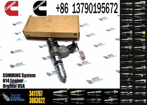 Used Cummins N14 Engine Spare Parts Common Rail Injector 3411764 3411767 Diesel Engine Machinery Repair Shops 6 Months W
