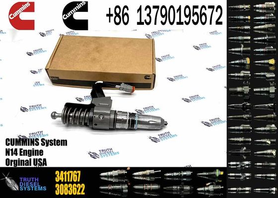 Used Cummins N14 Engine Spare Parts Common Rail Injector 3411764 3411767 Diesel Engine Machinery Repair Shops 6 Months W
