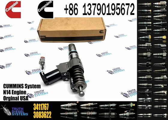 Used Cummins N14 Engine Spare Parts Common Rail Injector 3411764 3411767 Diesel Engine Machinery Repair Shops 6 Months W