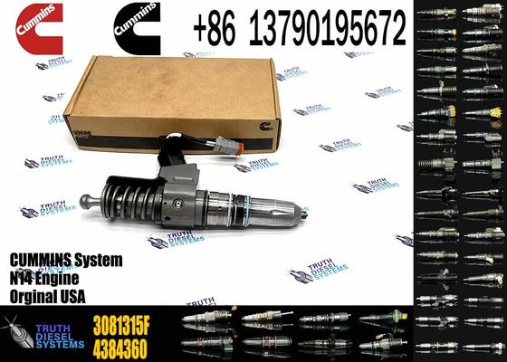 Common Rail Diesel Fuel Injector 3411760 3081315F 3409975 For Cummins QSN14 N14