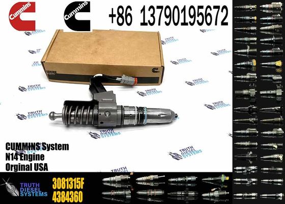 Common Rail Diesel Fuel Injector 3411760 3081315F 3409975 For Cummins QSN14 N14