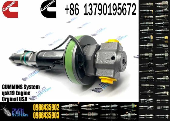 Auto Parts Common Rail Diesel Fuel Injector 0986435902 For Cummins QSK19 QSK38 QSK60