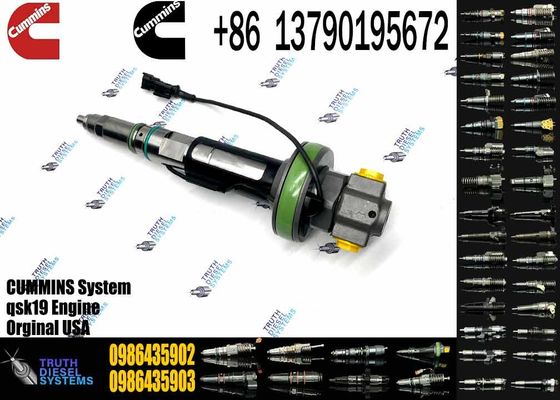 Auto Parts Common Rail Diesel Fuel Injector 0986435902 For Cummins QSK19 QSK38 QSK60