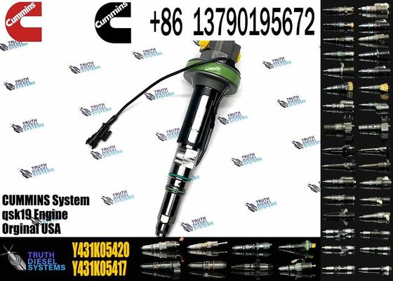 Common rail injector fuel injecto Y431K05248 Y431K05417 Y431K05558 for QSK19 Excavator QSK19 QSK38 QSK50 QSK60