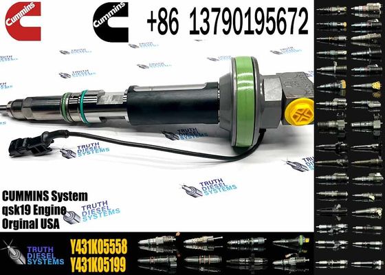 Common rail injector fuel injecto Y431K05248 Y431K05417 Y431K05558 for QSK19 Excavator QSK19 QSK38 QSK50 QSK60