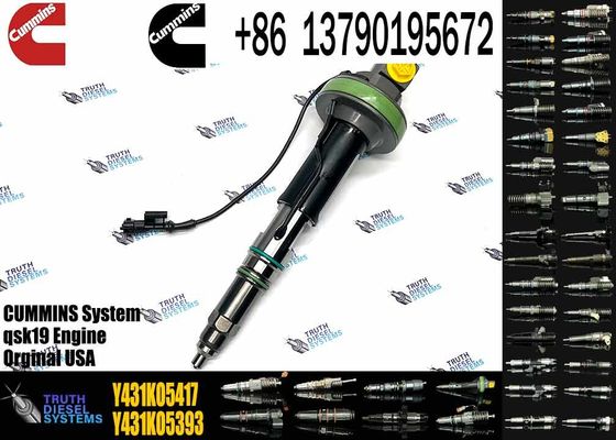 Common rail injector fuel injecto Y431KO5205 Y431K05417 Y431KO5393  for QSK19 Excavator Y431KO5199 8QSK50 QSK60