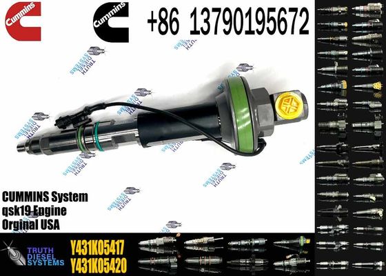 Common rail injector fuel injecto Y431KO5205 Y431KO5417 Y431KO5393  for QSK19 Excavator Y431KO5199 8QSK50 QSK60