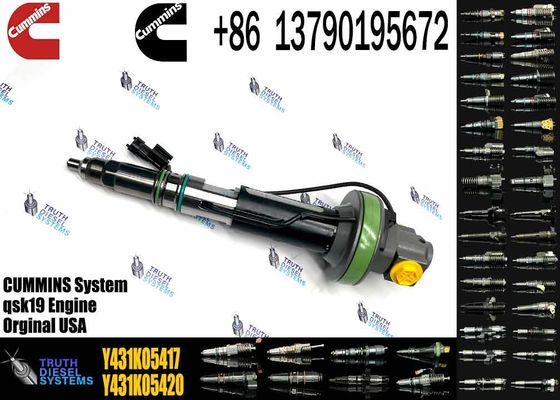 Common rail injector fuel injecto Y431KO5205 Y431KO5417 Y431KO5393  for QSK19 Excavator Y431KO5199 8QSK50 QSK60