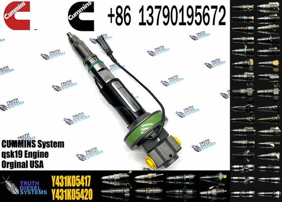 Common rail injector fuel injecto Y431KO5205 Y431KO5417 Y431KO5393  for QSK19 Excavator Y431KO5199 8QSK50 QSK60