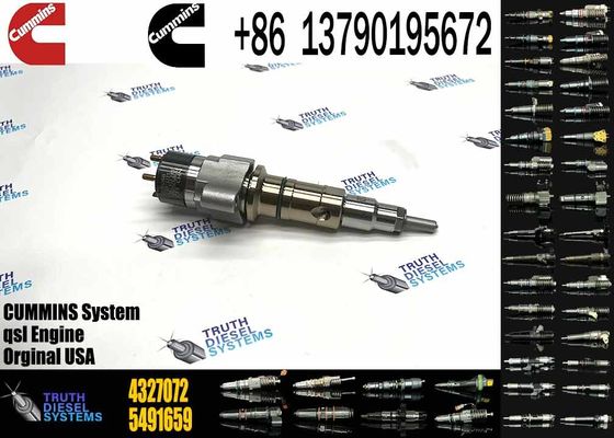 Common rail injector fuel injecto 5491659 4327072 4359204 4307414 for QSL Excavator QSL9.3 ISCE Engine 6L