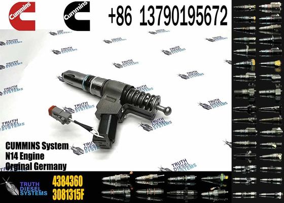 diesel machinery engine parts 4384360 Injector for SD22 bulldozer engine QSN N14 G855 QSN14 N14