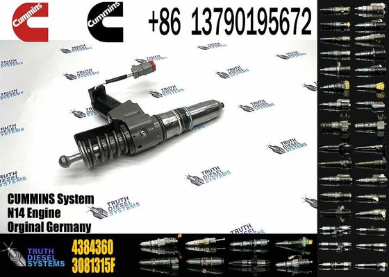 diesel machinery engine parts 4384360 Injector for SD22 bulldozer engine QSN N14 G855 QSN14 N14