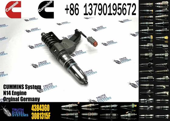 diesel machinery engine parts 4384360 Injector for SD22 bulldozer engine QSN N14 G855 QSN14 N14