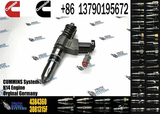 diesel machinery engine parts 4384360 Injector for SD22 bulldozer engine QSN N14 G855 QSN14 N14