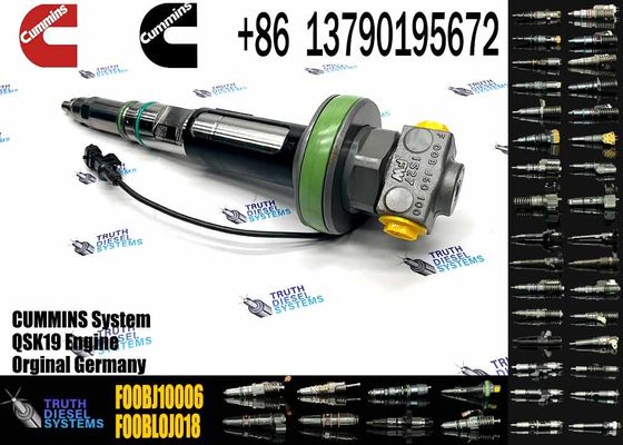 Common Rail Diesel Fuel Injector F00BJ10006 For Cummins QSK19 QSK38 QSK60