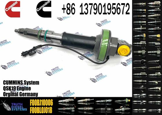 Common Rail Diesel Fuel Injector F00BJ10006 For Cummins QSK19 QSK38 QSK60
